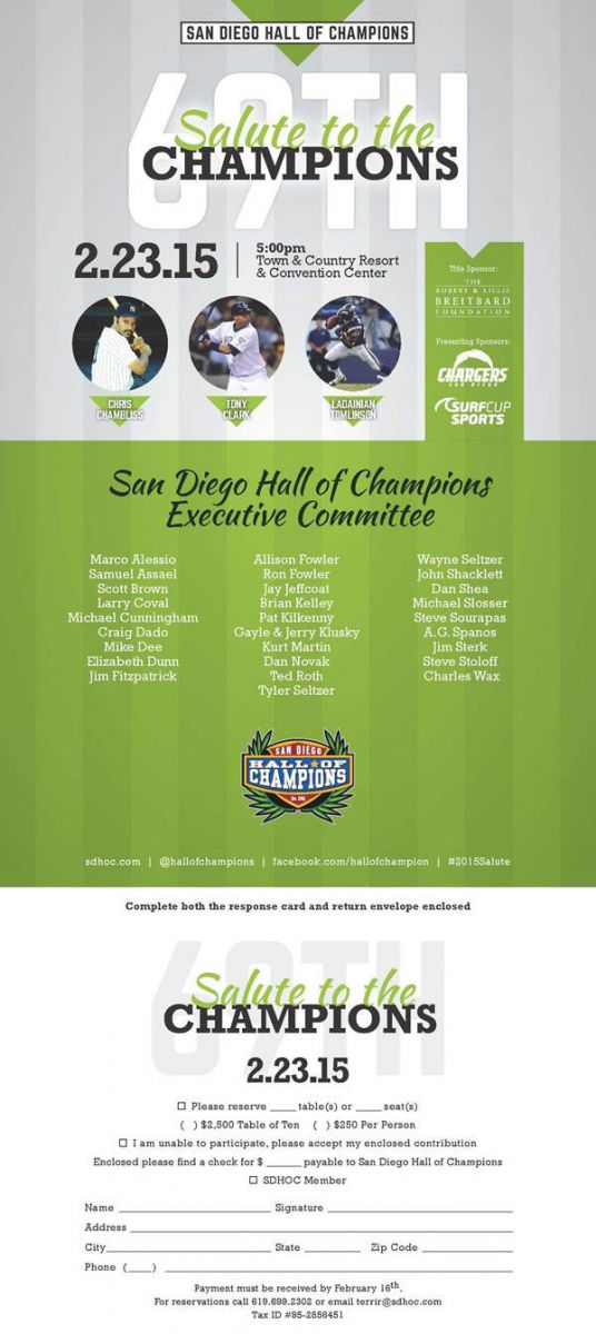2015 Salute to the Champions Dinner