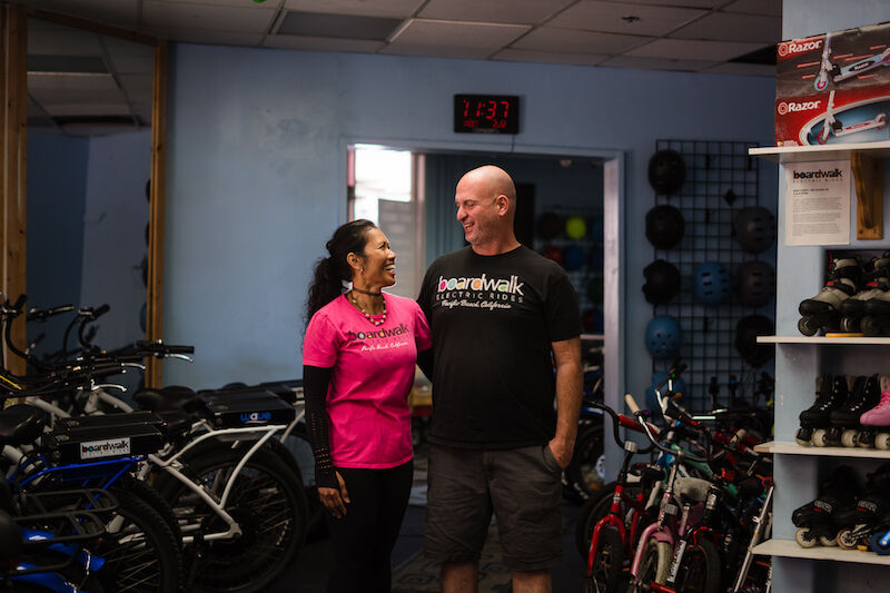 San Diego Bike Shop Owners - Boardwalk