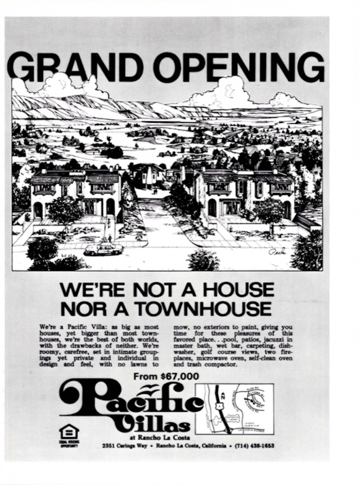 1976 Pacific Villas San Diego Magazine Ad