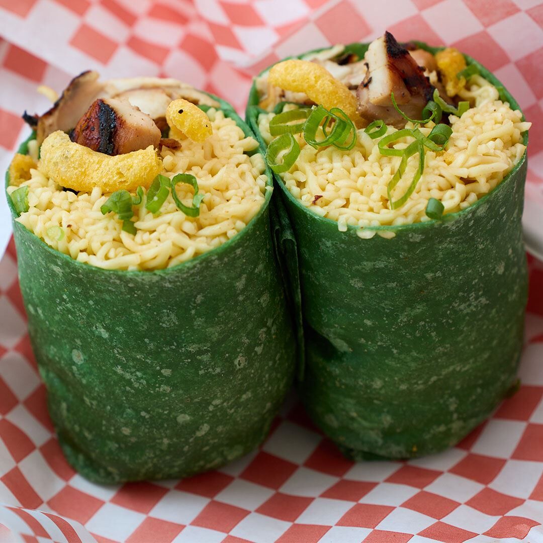 Ramen Burrito Chicken Charlie’s Courtesy of the San Diego County Fair