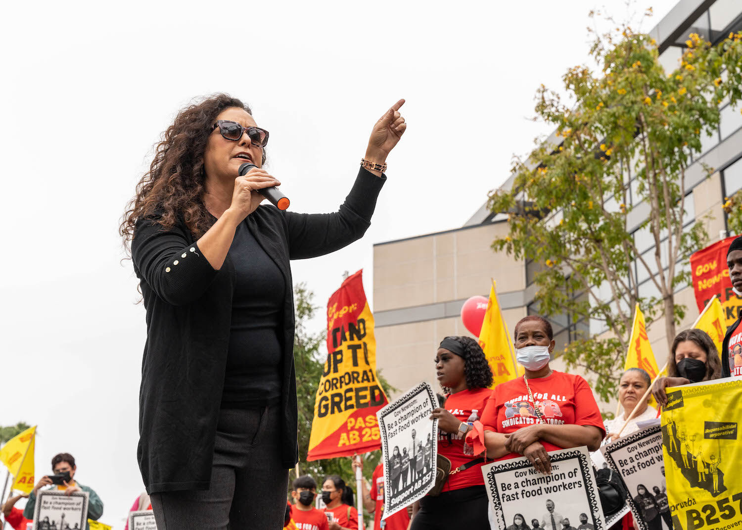 Lorena Gonzales San Diego Fast Food Automation Protest