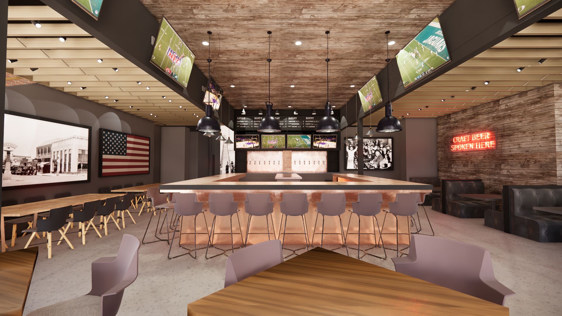 Finney's Crafthouse, Oceanside - interior bar