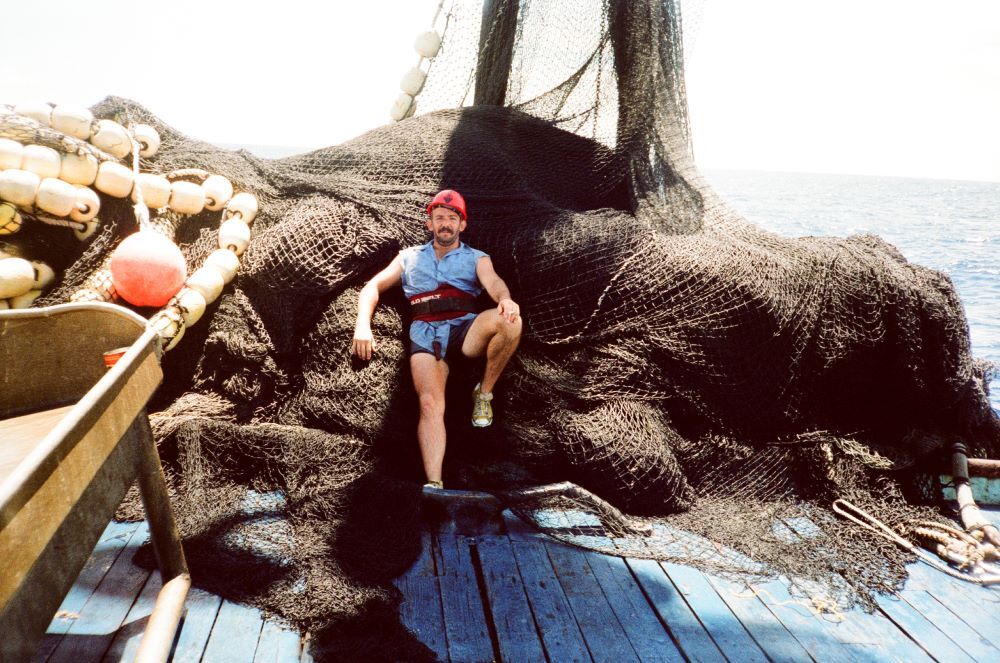 Fishmonger Tommy Gomes - fishing net