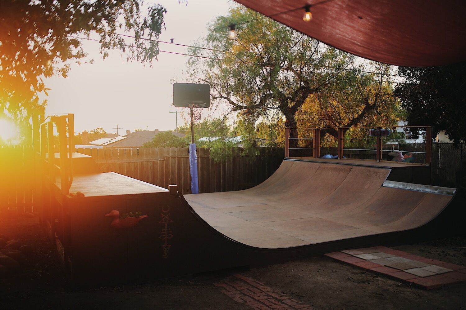 my own private ride, ramp in yard