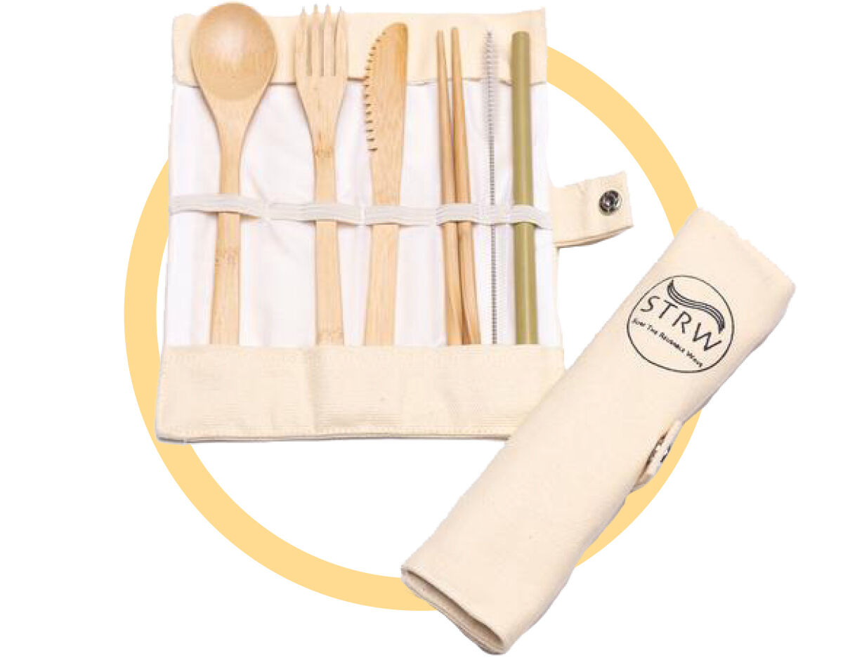 Sustainable Swaps / Bamboo cutlery set