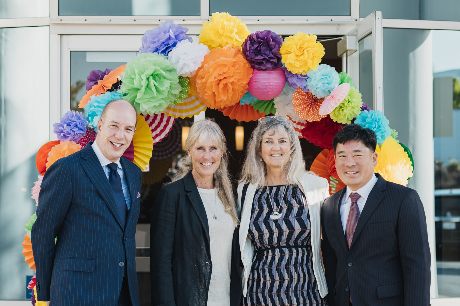 Executive Director of the American Civil Liberties Union Anthony D. Romero, Feeding San Diego Founder and Board Chair Gwendolyn Sontheim, Katie Chen, Feeding San Diego Board Member Eugene Chen.jpg