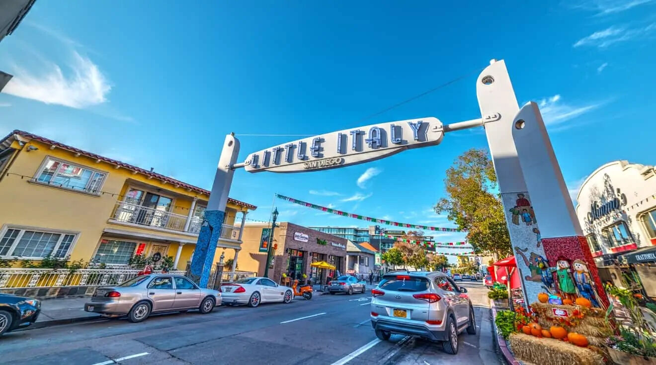 Little Italy Sign San Diego Plaza