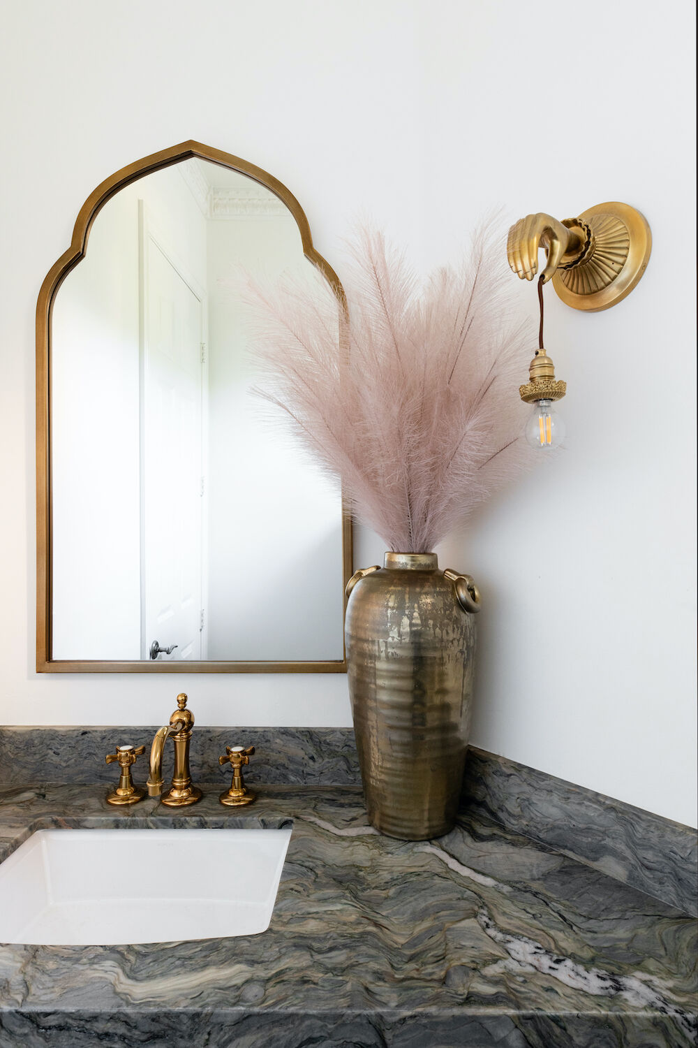 Olivenhain home - powder room