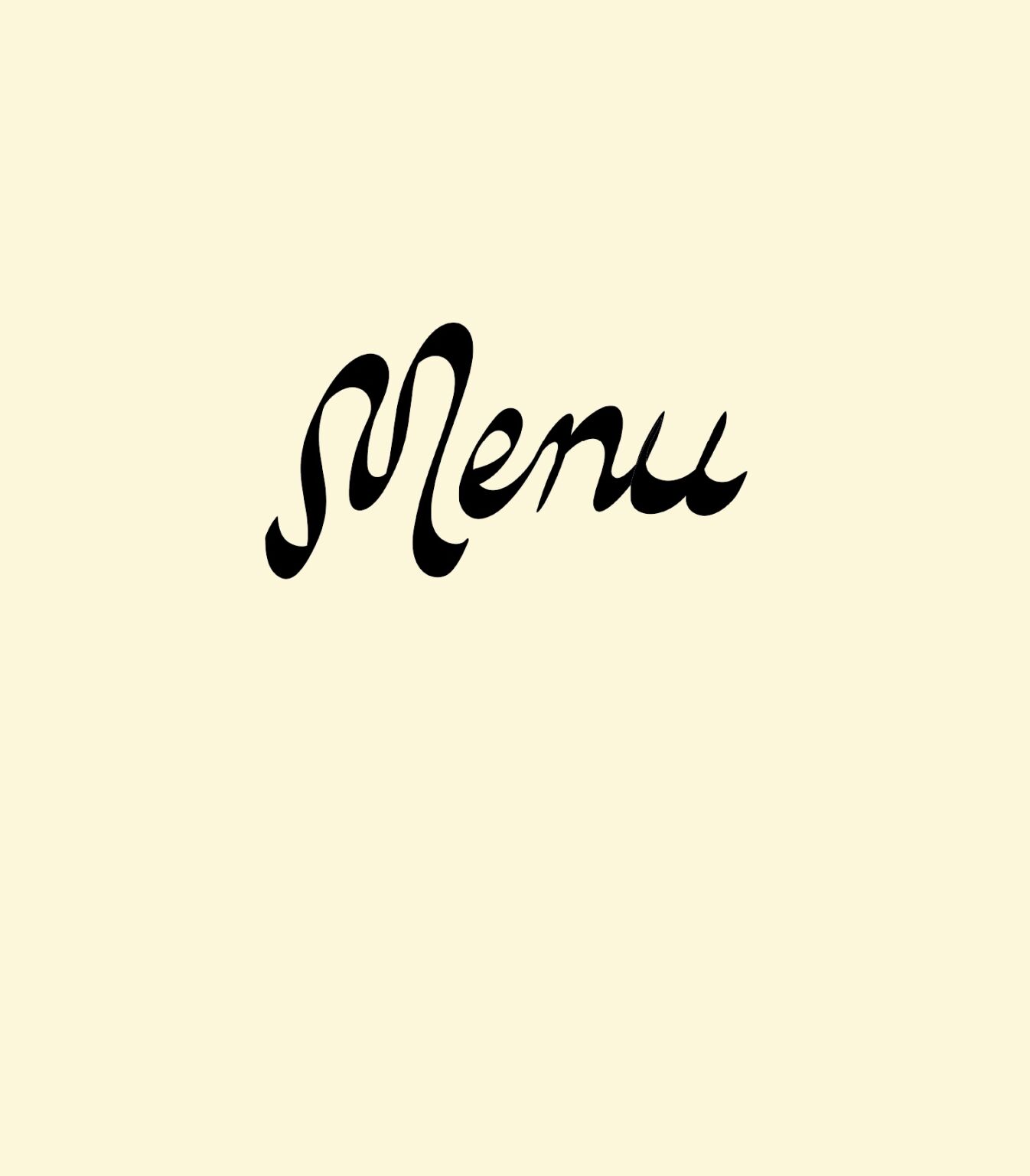 Mabel's menu