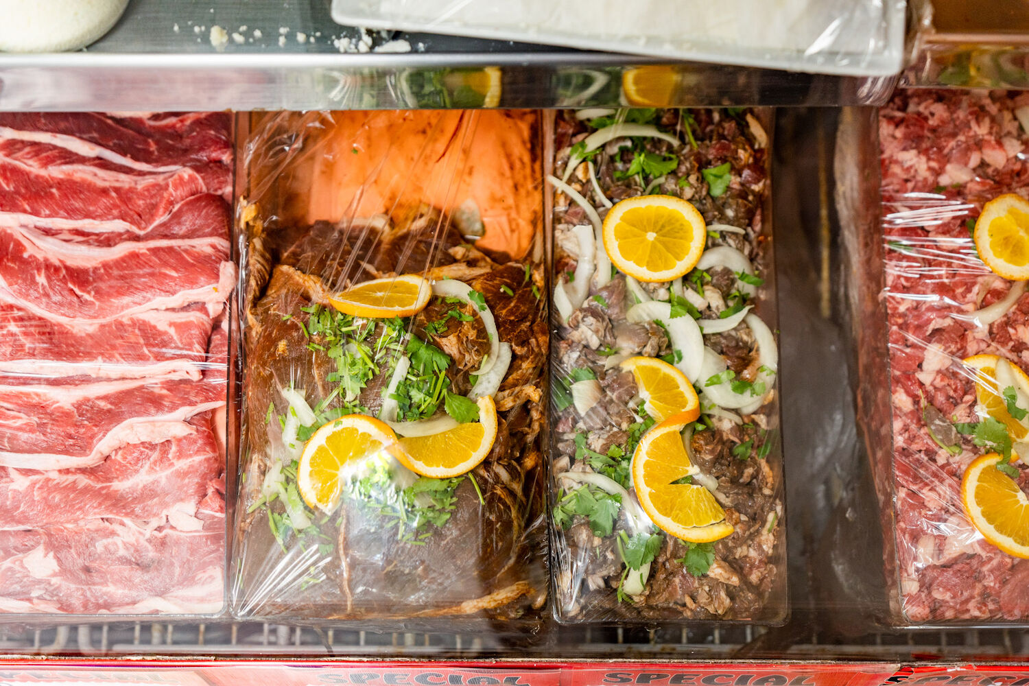 Mi Rancho Market, meat counter