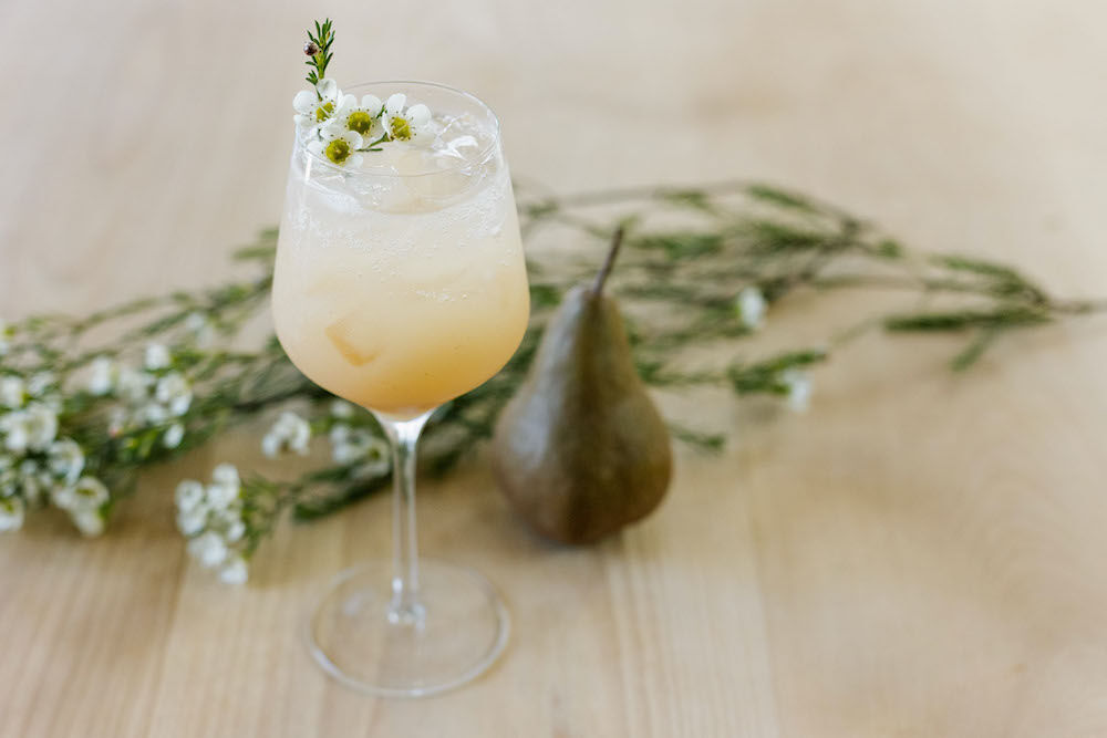 4 Holiday Cocktails - Ginger Pear Sparkler