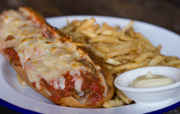Everyday Eats: Chicken Fried Meatball Sandwich at Craft & Commerce