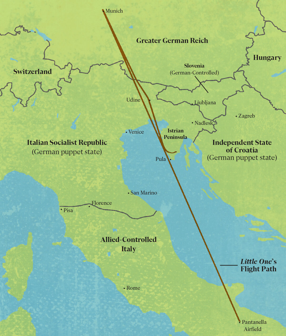 Veterans Day / Little One’s Flight Path Map