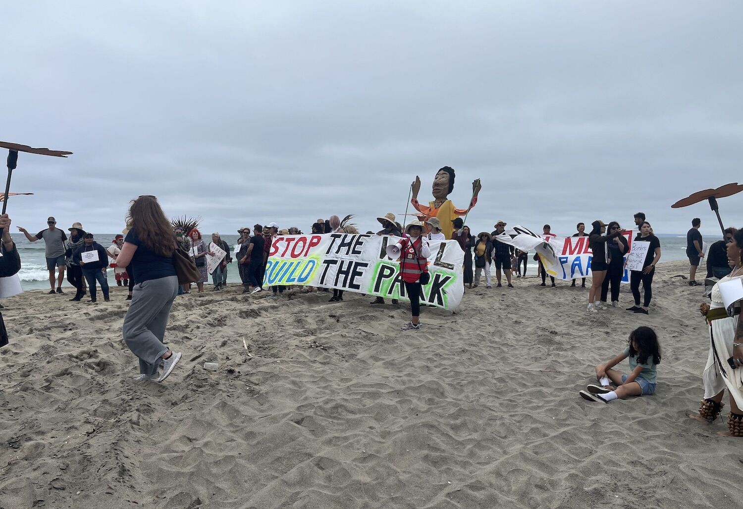 Friendship Park, border wall march