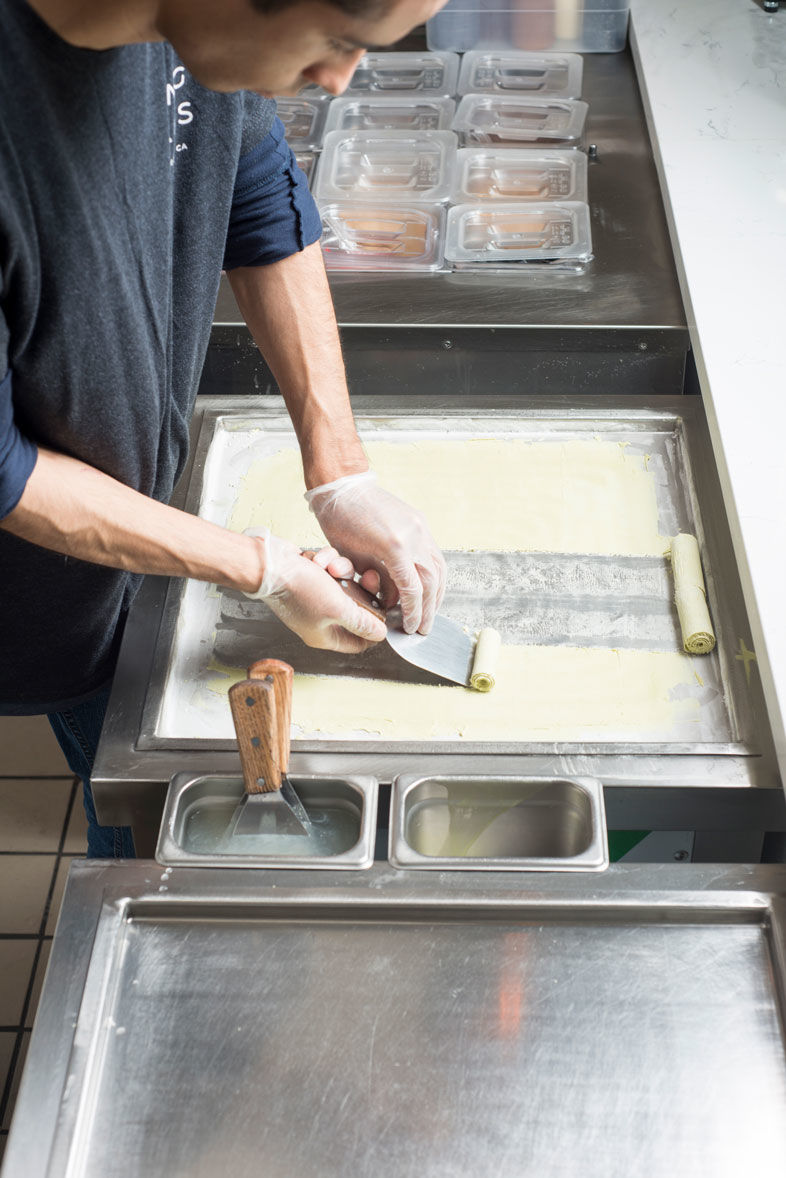 Step By Step: Rolled Ice Cream at Bing Haus