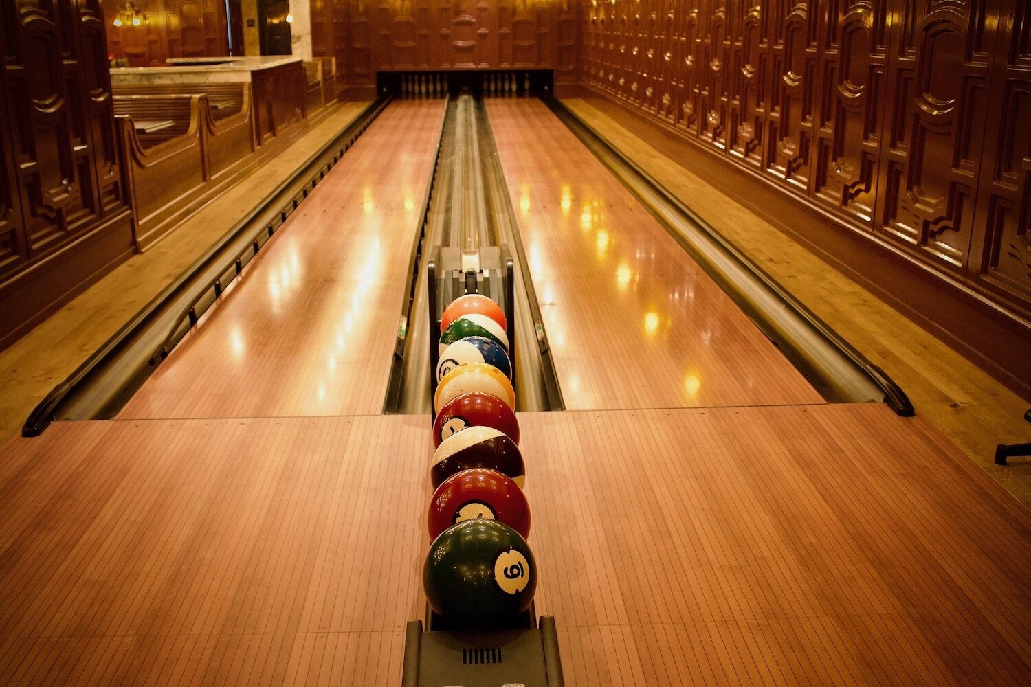 The Lafayette Hotel Renovation North Park Bowling Alley