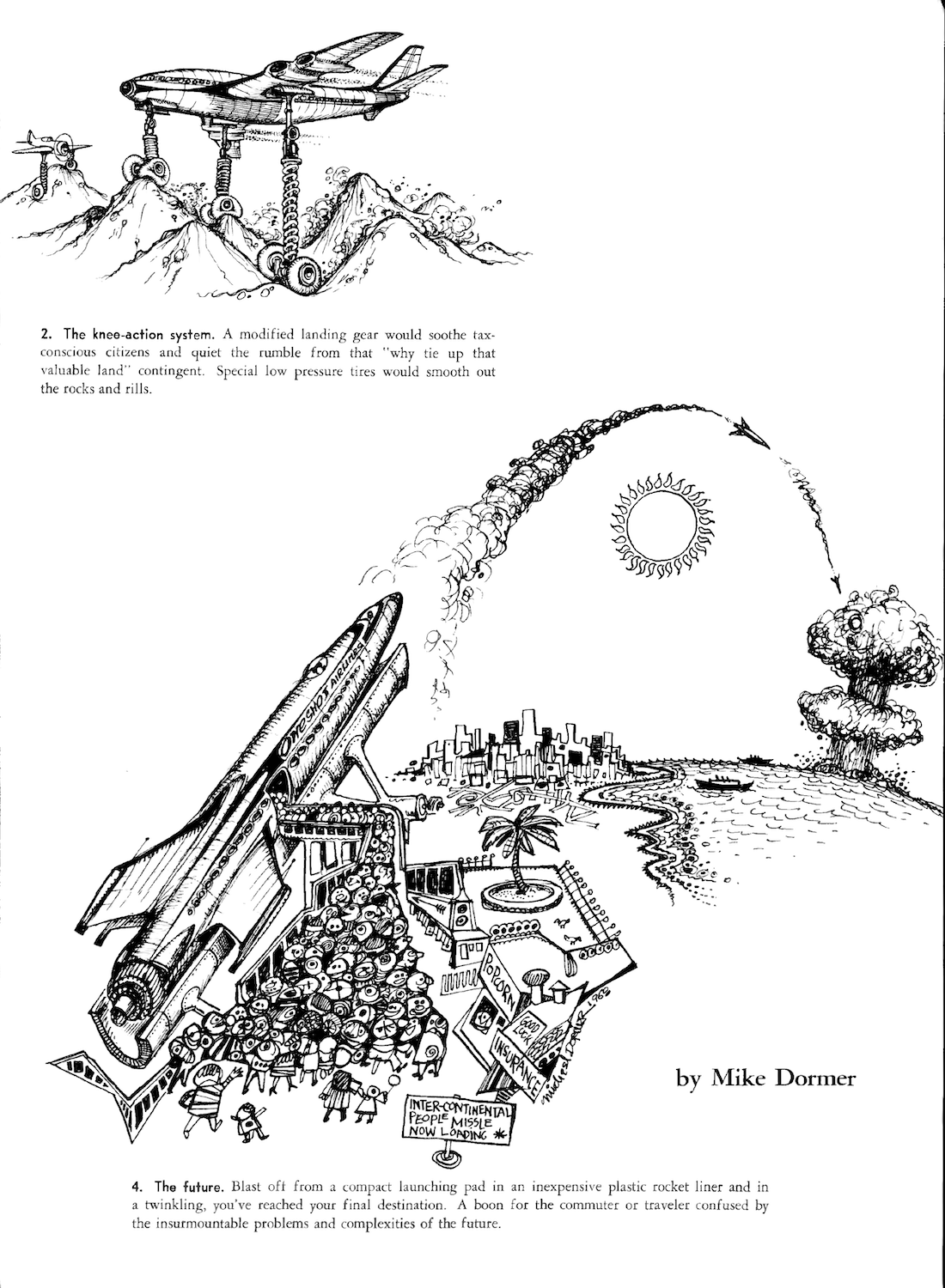 July 1960 (Airport Problem) San Diego Magazine Historical Cartoon