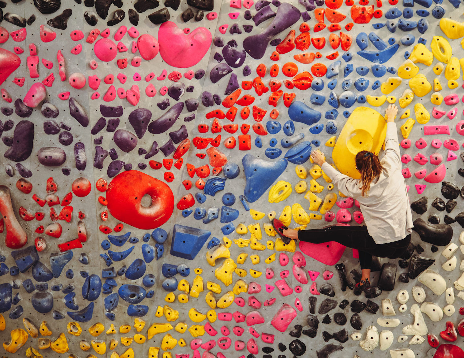 Mesa Rim Colorful Climbing Wall