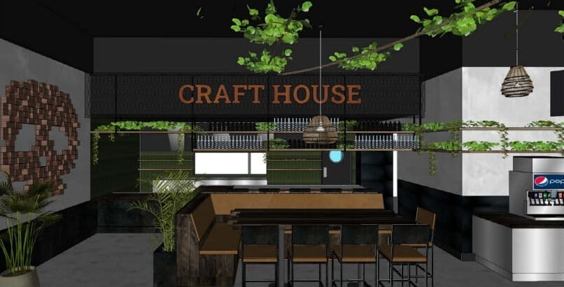 Craft House Fashion Valley Restaurant Opening Interior Rendering 2